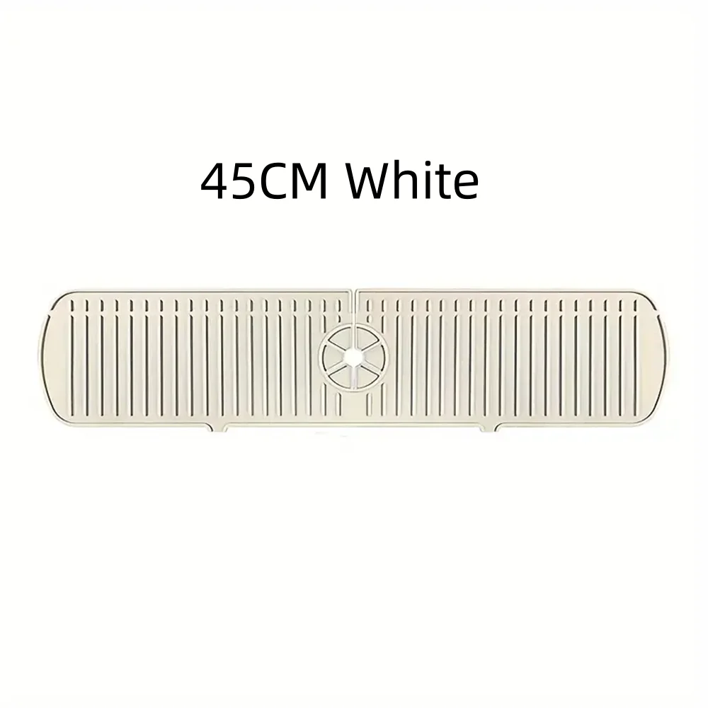 Silicone Drain Mat, Kitchen Faucet Sink Splash Guard, Sink Draining Pad Behind Faucet,For Kitchen & Bathroom Countertop Protect