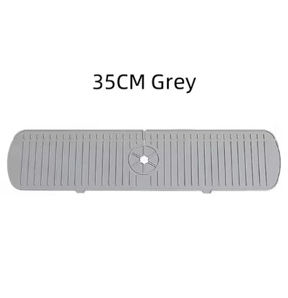Silicone Drain Mat, Kitchen Faucet Sink Splash Guard,  Sink Draining Pad Behind Faucet,For Kitchen & Bathroom Countertop Protect