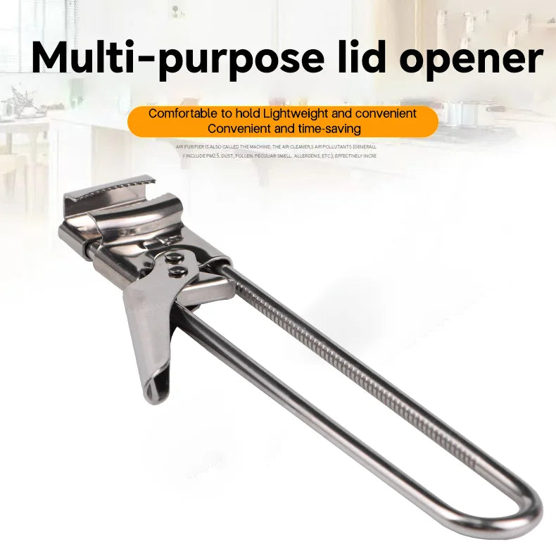 Adjustable Stainless Steel Jar Opener, Master Bottle Opener, Kitchen Gadgets Gripper Tight Lid Opener, for Seniors Arthritis