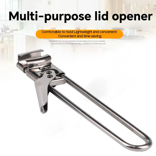 Adjustable Stainless Steel Jar Opener, Master Bottle Opener, Kitchen Gadgets Gripper Tight Lid Opener, for Seniors Arthritis